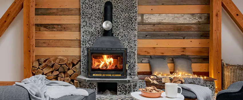 Thelin Hearth Products Direct Vent Gas Stove Fireplace Inspection in Leominster, Massachusetts
